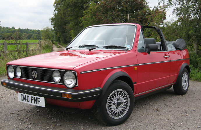 Volkswagen Golf 1981 MKI Cabriolet - Australian Child Restraint ...